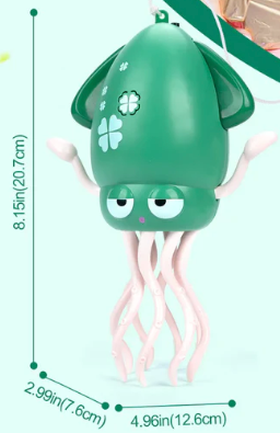 Dancing squid tummy toy