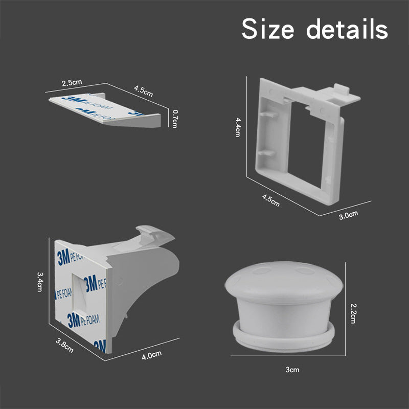 Magnetic child proofing cabinet and door lock set