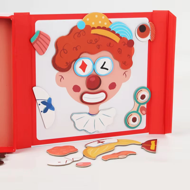 Educational facial expression learning puzzle for children
